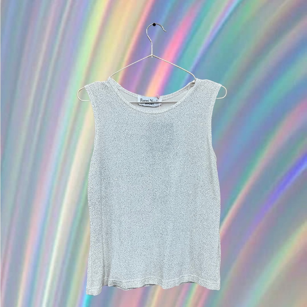Vintage Sparkly Sleeveless Top